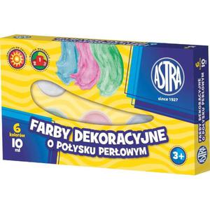 6 FARB DEKORACYJNYCH PERŁOWYCH ASTRA 6 X 10ML - 2872494035