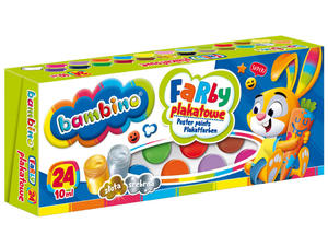 24 farby plakatowe Bambino 24 x 10ml