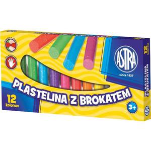 Plastelina z brokatem Astra 12 kolorów - 2848499846