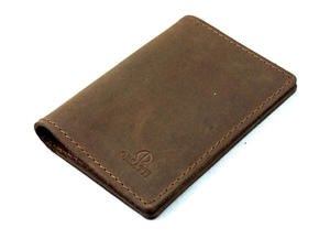 SLIM WALLET, cienki portfel męski marki Orsatti, jasny br z - 2848500655