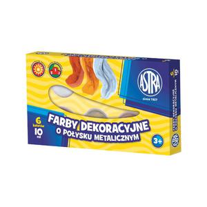 Farby dekoracyjne metaliczne Astra 6 x 10ml