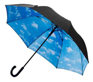 Duża wytrzymała parasolka, chmurka - 2860646708