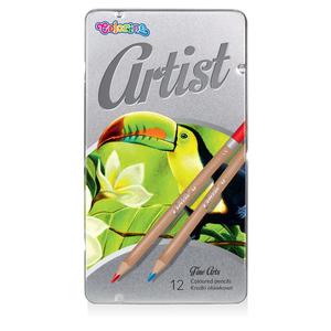 Kredki ołówkowe 12 kolorów ARTIST Colorino, metalowe opakowanie - 2860647513