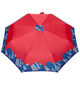 MOCNA automatyczna parasolka marki PARASOL, czerwona z origami - 2860648615