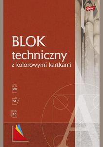 Blok techniczny kolorowy 10 kartek A4, Unipap - 2860648771