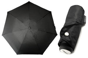 Ultra lekka mini parasolka damska 18 cm, czarna - 2860649087