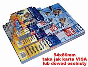 Folia 54x86mm do laminowania byszczca 150 micronw - 2869402269