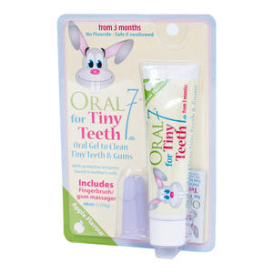 ORAL7 Tiny Teeth 48ml - el na zbkowanie + szczoteczka na palec - 2854124026