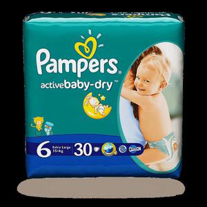 Pampers Active Baby Dry rozmiar 6 (Extra Large) 15+kg 30szt. Pieluszki jednorazowe - 2876293786