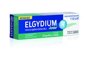 Elgydium Junior o smaku agodnej mity Pasta do zbw dla dzieci 7-12 lat 50 ml - 2872512475