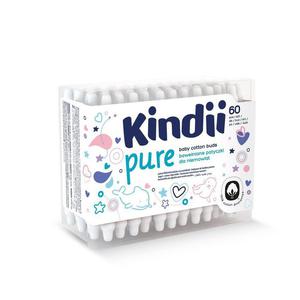 Cleanic Kindii Pure patyczki higieniczne 60szt. dla dzieci, bezpieczne - 2876987868