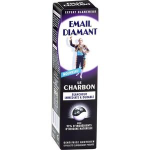 Email Diamant LE Charbon - wybielajca purpurowa pasta z wglem 75ml - 2874259431