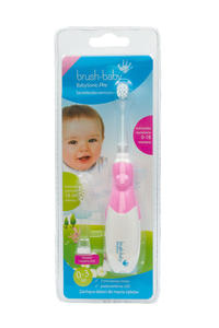 BRUSH-BABY - szczotka soniczna BABYSONIC PRO dla dzieci w wieku 0-3 lat - kolor rowy - 2860776145