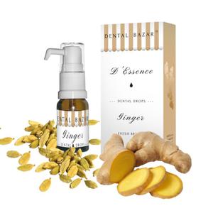 DENTAL BAZAR D'Essence Ginger - healthy gums & antiplaque - wiey oddech kropelki z imbirem i kardamonem 10ml - 2860776194