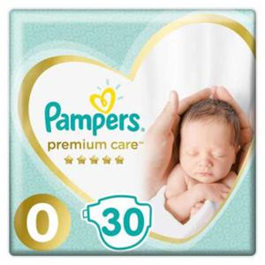 Pampers Premium Care rozmiar 0 (Newborn) 0-3kg 30szt. Pieluszki jednorazowe - 2876877946