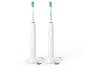 SONICARE Philips Szczoteczka 3100 Series WHITE 2-pack - z czujnikiem nacisku HX3675/13 - 2865112052