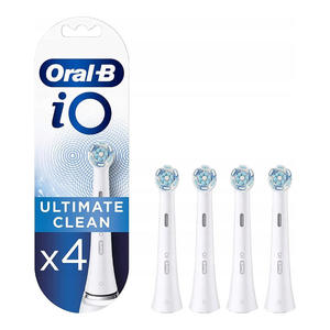 Braun Oral-B kocwki do szczoteczki elektrycznej iO Ultimate Clean White 4szt. RBCW-4 - 2876877947