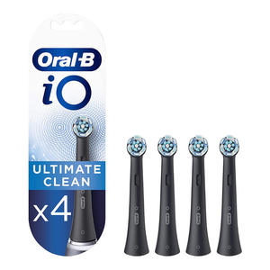 Braun Oral-B kocwki do szczoteczki elektrycznej iO Ultimate Clean Black 4szt. RBCB-4 - 2871539749