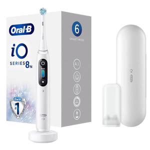 Braun Oral-B szczoteczka elektryczna iO 8N WHITE ALABASTER - szczoteczka magnetyczna z etui podrnym - 2871539758