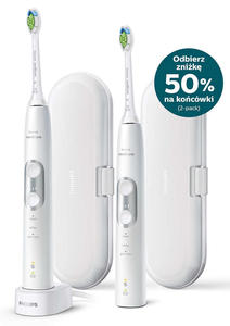 SONICARE Philips Szczoteczka Protective Clean 6100 WHITE 2-pack HX6877/34 - 2868275773