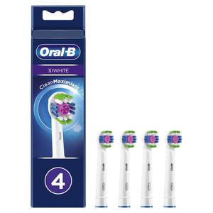 Braun Oral-B kocwki do szczoteczki elektrycznej 3D WHITE 4szt. EB18-4 CleanMaximiser - 2871539775