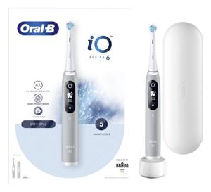 Braun Oral-B szczoteczka elektryczna iO 6N GRAY OPAL - szczoteczka magnetyczna z etui podrnym - 2876587425