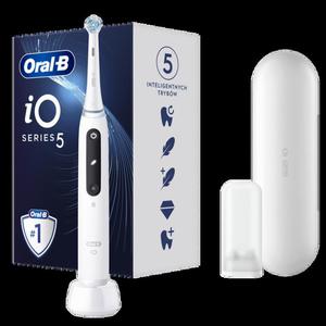 Braun Oral-B szczoteczka elektryczna iO 5 WHITE - szczoteczka magnetyczna z etui podrnym - 2874747545