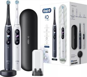 Braun Oral-B szczoteczka elektryczna iO 8N BLACK & WHITE - szczoteczka magnetyczna z etui podrnym - 2878005305