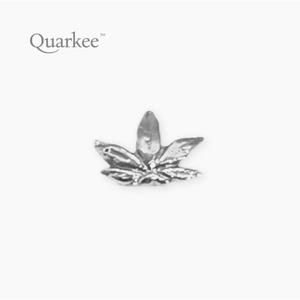 Quarkee 18K Gold Hemp Leaf / Cannabis / Konopie - 2875312577