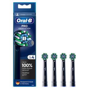 Braun Oral-B kocwki do szczoteczki elektrycznej CrossAction 4szt. EB50-4 BLACK - czarne "PRO" - 2878005337