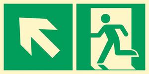 Kierunek do wyjcia ewakuacyjnego w gr w lewo (piktogram na lamp) - 2861642200