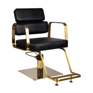 Fotel fryzjerski Gabbiano Porto Gold - czarny - 2873703821