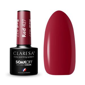 CLARESA Lakier hybrydowy RED 427 -5g - 2878662559