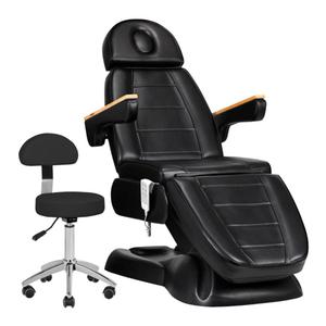 Fotel kosmetyczny elektryczny SILLON Lux 273b + taboret 304 czarny - 2878465797