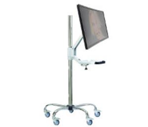 Edbak SV55 - Stojak do monitora LCD na kkach, wys. 127cm - 2829429414