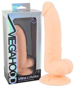 Megahood Dildo z przyssawk 17 cm - 2859298764