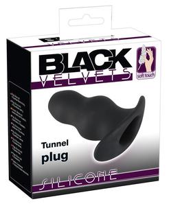 Black Velvets Korek analny Tunnel Plug z otworem