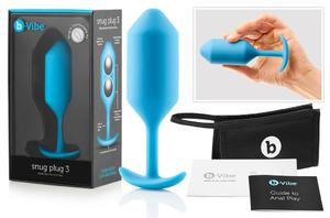 b-Vibe Snug Plug 3 korek analny - 2 kolory - 2859298995