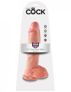 Dildo King Cock with Balls 10' - 2859299366