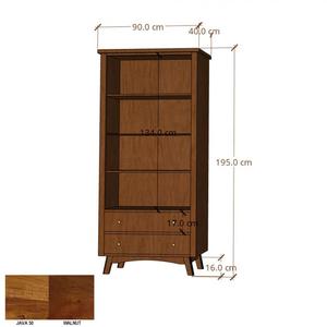 Rega drewniany BONN z szufladami z akacji - kolor WALNUT - 2878009971