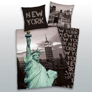 Pociel baweniana 135x200 New York Statua Wolnoci 4175 poszewka 80x80 - 2839021202