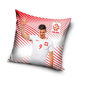 Poszewka 40x40 Robert Lewandowski 9 0186 Polska Pika Nona PZPN - 2859926858