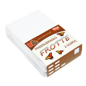 Przecierado frotte z gumk 60x120 biae 001 grube 200g/m2 KARO - 2847009941