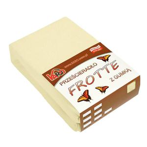 Przecierado frotte z gumk 60x120 kremowe 003 grube 200g/m2 KARO - 2847009943