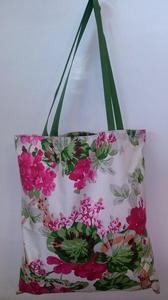 Torba baweniana na zakupy 37x38 1158E 607N pelargonia rowa - 2851936397