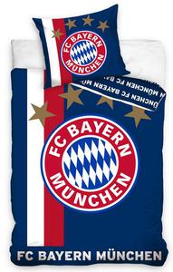 Pociel baweniana 160x200 Bayern Monachium logo granatowa pikarska 1292 - 2856332575