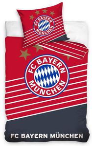 Pociel baweniana 160x200 Bayern Monachium logo czerwona pikarska 1285 - 2856332576
