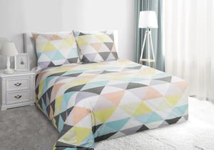 Pociel satynowa 160x200 Vince Soft line geometria pastelowa Eurofirany - 2858388331