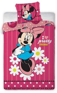 Pociel baweniana 160x200 Myszka Minnie Minnie Mause stokrotki 059 Faro 0388 - 2857988321