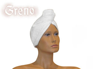 Turban Wellness z bambusem antybakteryjny kolor Kremowy - 2847001122